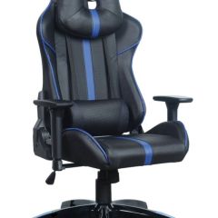 Кресло компьютерное BRABIX "GT Carbon GM-120" (черное/синее) 531930 в Можге - mozhga.mebel24.online | фото
