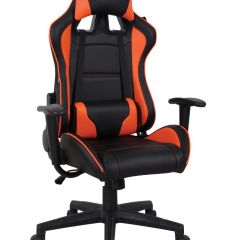 Кресло компьютерное BRABIX "GT Racer GM-100" (черное/оранжевое) 531925 в Можге - mozhga.mebel24.online | фото