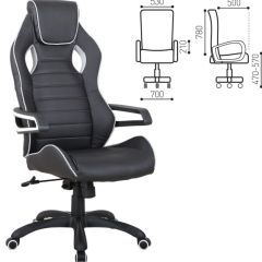 Кресло компьютерное BRABIX "Techno Pro GM-003" (черное/серое, вставки серые) 531814 в Можге - mozhga.mebel24.online | фото 2