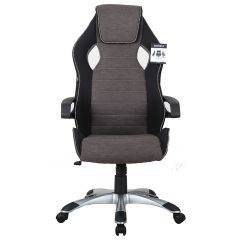 Кресло компьютерное BRABIX Techno GM-002 (ткань) черное/серое, вставки белые (531815) в Можге - mozhga.mebel24.online | фото 3