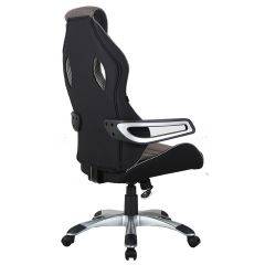 Кресло компьютерное BRABIX Techno GM-002 (ткань) черное/серое, вставки белые (531815) в Можге - mozhga.mebel24.online | фото 5