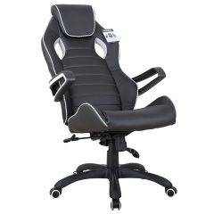 Кресло компьютерное BRABIX Techno Pro GM-003 (экокожа черное/серое, вставки серые) 531814 в Можге - mozhga.mebel24.online | фото 4