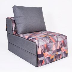 Кресло-кровать бескаркасное Харви (серый-сноу манго) в Можге - mozhga.mebel24.online | фото