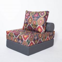 Кресло-кровать-пуф бескаркасное Прайм (мехико серый-графит) в Можге - mozhga.mebel24.online | фото 2