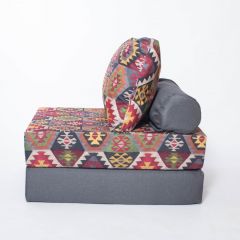 Кресло-кровать-пуф бескаркасное Прайм (мехико серый-графит) в Можге - mozhga.mebel24.online | фото 1