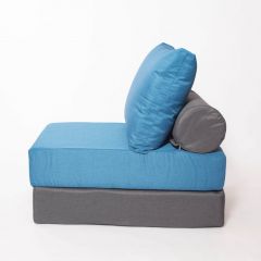 Кресло-кровать-пуф бескаркасное Прайм (синий-графит (Ф)) в Можге - mozhga.mebel24.online | фото 2