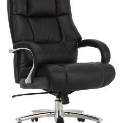 Кресло офисное BRABIX PREMIUM "Bomer HD-007" (рециклированная кожа, хром, черное) 531939 в Можге - mozhga.mebel24.online | фото