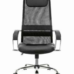 Кресло офисное BRABIX PREMIUM "Stalker EX-608 CH" (хром, ткань-сетка/кожзам, черное) 532091 в Можге - mozhga.mebel24.online | фото 3