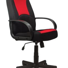 Кресло офисное BRABIX "City EX-512", ткань черная/красная, TW, 531408 в Можге - mozhga.mebel24.online | фото