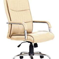 Кресло офисное BRABIX "Space EX-508" (экокожа, хром, бежевое) 531165 в Можге - mozhga.mebel24.online | фото