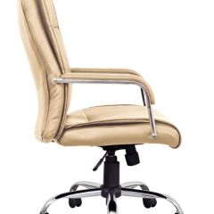Кресло офисное BRABIX "Space EX-508" (экокожа, хром, бежевое) 531165 в Можге - mozhga.mebel24.online | фото 3