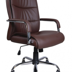 Кресло офисное BRABIX "Space EX-508" (экокожа, хром, коричневое) 531164 в Можге - mozhga.mebel24.online | фото