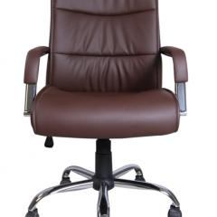 Кресло офисное BRABIX "Space EX-508" (экокожа, хром, коричневое) 531164 в Можге - mozhga.mebel24.online | фото 3