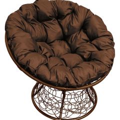 Кресло "ПАПАСАН" ротанг (каркас коричневый) в Можге - mozhga.mebel24.online | фото
