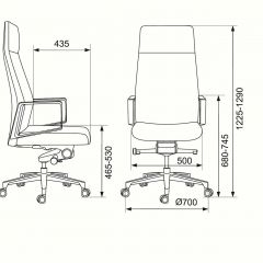 Кресло руководителя Бюрократ _JONS/CASHGREY серый в Можге - mozhga.mebel24.online | фото 4
