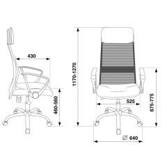 Кресло руководителя Бюрократ KB-6N/SL/B/TW-11 черный в Можге - mozhga.mebel24.online | фото 4