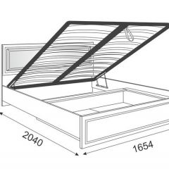 Кровать 1.6 Беатрис М11 с мягкой спинкой и ПМ (Орех гепланкт) в Можге - mozhga.mebel24.online | фото 2