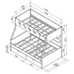 Кровать двухъярусная ДЕЛЬТА-20.02 в Можге - mozhga.mebel24.online | фото 5