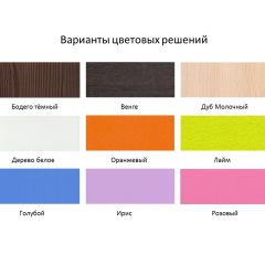 Кровать 2-х ярусная Юниор 1 без бортика (800*1900) Белое дерево, Анкор темный, Венге, Дуб сонома в Можге - mozhga.mebel24.online | фото 4