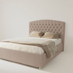 Кровать Берлин без основания 1200 (велюр серый) в Можге - mozhga.mebel24.online | фото