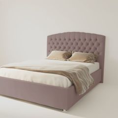 Кровать Берлин без основания 1200 (велюр темно-серый) в Можге - mozhga.mebel24.online | фото