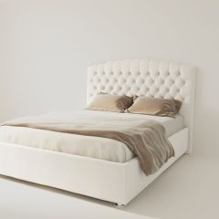 Кровать Берлин с ПМ 800 (экокожа белая) в Можге - mozhga.mebel24.online | фото 2