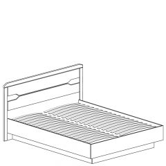 Кровать на 1400 №328 "Ронда" в Можге - mozhga.mebel24.online | фото 2