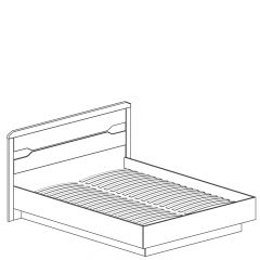 Кровать двойная с мягким изголовьем №315 Ронда (1600) в Можге - mozhga.mebel24.online | фото 2