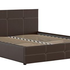 Кровать двойная Синди 160 + ортопед + ПМ + дно (арт. Марика 468 к/з (шоколад)) в Можге - mozhga.mebel24.online | фото 2