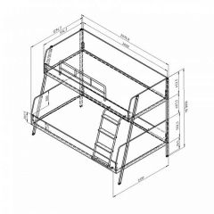 Кровать двухъярусная Дельта Лофт-20.02.04 Белый в Можге - mozhga.mebel24.online | фото 2