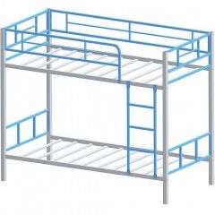 Кровать двухъярусная "Севилья-2.01 комбо" Серый/Голубой в Можге - mozhga.mebel24.online | фото 2