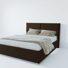 Кровать Корсика с ПМ 1400 (экокожа коричневая) в Можге - mozhga.mebel24.online | фото 2
