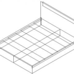 СОФИЯ Кровать КР 1400 (венге/дуб белфорт) щиты в Можге - mozhga.mebel24.online | фото 2