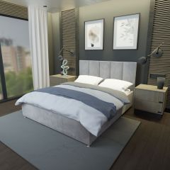 Кровать Мерида Решетка+ПМ+Дно (1400) в Можге - mozhga.mebel24.online | фото