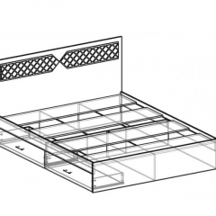 Кровать Николь 1600 (венге) в Можге - mozhga.mebel24.online | фото 2