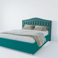 Кровать Нягань с ПМ 1400 (велюр бирюзовый) в Можге - mozhga.mebel24.online | фото 2