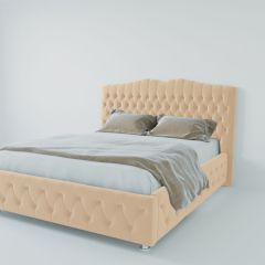 Кровать Нягань с ПМ 2000 (экокожа бежевая) в Можге - mozhga.mebel24.online | фото 2