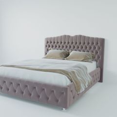 Кровать Нягань с ПМ 900 (велюр темно-серый) в Можге - mozhga.mebel24.online | фото 2