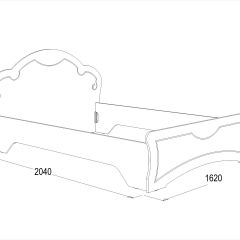 Кровать Ольга-10 МДФ (1400) без основания в Можге - mozhga.mebel24.online | фото 2