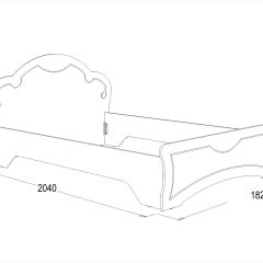 Кровать Ольга-10 МДФ (1600) без основания в Можге - mozhga.mebel24.online | фото 2