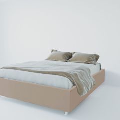 Кровать Подиум с ПМ 1200 (велюр серый) в Можге - mozhga.mebel24.online | фото