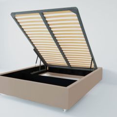 Кровать Подиум с ПМ 1600 (велюр серый) в Можге - mozhga.mebel24.online | фото 2