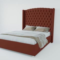 Кровать Берлин ЛЮКС без основания 2000 (велюр бордо) в Можге - mozhga.mebel24.online | фото