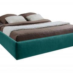 Кровать Подиум с ПМ 1600 (велюр бирюзовый) в Можге - mozhga.mebel24.online | фото
