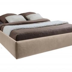 Кровать Подиум с ПМ 800 (велюр светло-серый) в Можге - mozhga.mebel24.online | фото