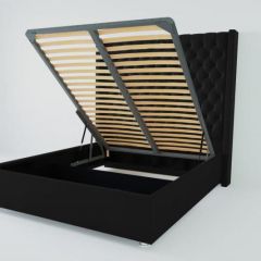 Кровать Версаль ЛЮКС с ПМ 1200 (экокожа кольт ч) в Можге - mozhga.mebel24.online | фото