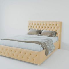 Кровать Версаль 2000 без основания (экокожа бежевый) в Можге - mozhga.mebel24.online | фото