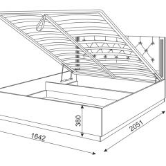 Кровать 1.6 с ПМ М25 Тиффани в Можге - mozhga.mebel24.online | фото 3