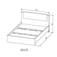 СОФИ СКР1400.1Кровать 1400 в Можге - mozhga.mebel24.online | фото 2