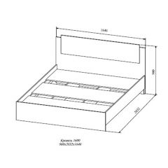 СОФИ СКР1600.1 Кровать 1600 в Можге - mozhga.mebel24.online | фото 2